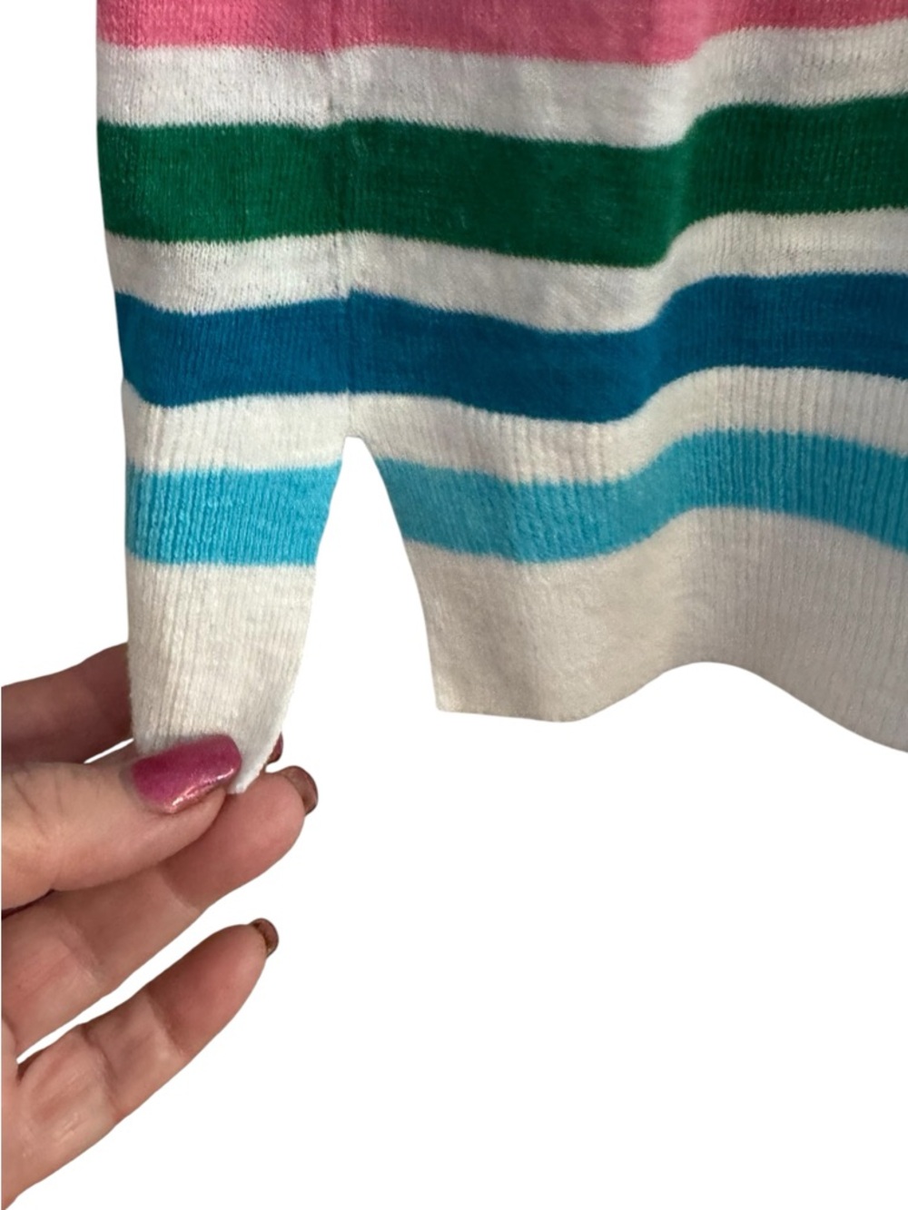 NWT  TALBOT'S S COTTON LIGHTWEIGHT V-NECK SWEATER   XLARGE     #13 - Picture 5 of 9